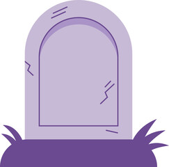 Halloween tomb illustration