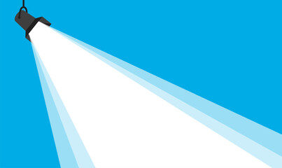 Banner Spotlight. Flat style. Vector EPS 10