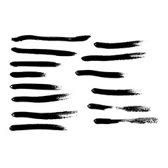 brush strokes and ink vector