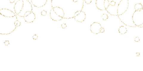 Gold Glitter Stars. Luxury Shiny Confetti.