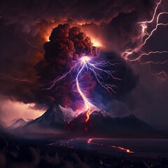 volcanic lightning	