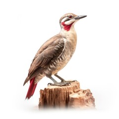 Obraz premium Arizona woodpecker bird isolated on white. Generative AI