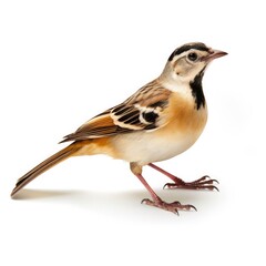 Botteris sparrow bird isolated on white. Generative AI