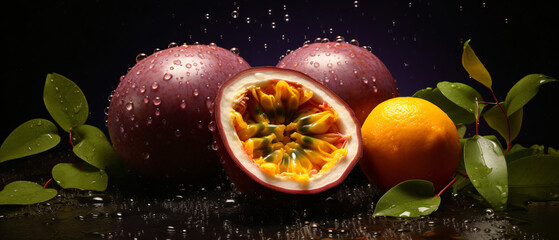Fototapeta na wymiar Passion fruit