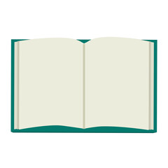 Opened book icon, vector, cartoon illustration. School, Education, Library and Literacy collection.