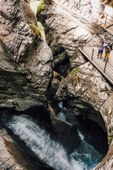 waterfall in the mountains