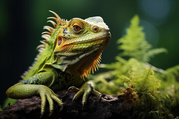 Fototapeta premium Lizard, Wildlife Photography, Generative AI