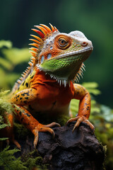 Fototapeta premium Lizard, Wildlife Photography, Generative AI