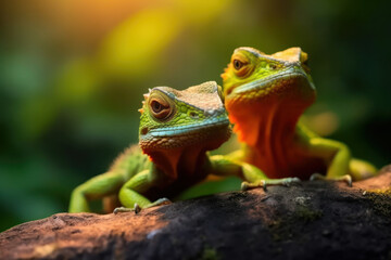 Fototapeta premium Lizard, Wildlife Photography, Generative AI