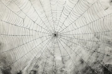 Dark spider web illustration isolated on white background. Halloween theme.