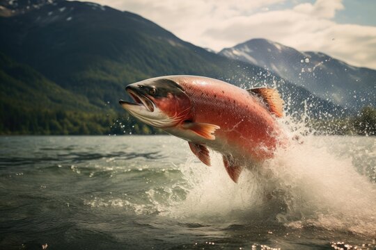 Sockeye Salmon Jumping Images – Browse 870 Stock Photos, Vectors, and Video  | Adobe Stock