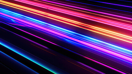 Background colorful neon 3d illustration rendered wallpaper speed lines