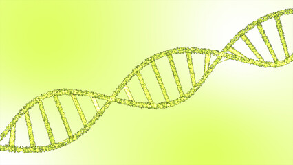 DNA strands. DNA molecule. Science Biotechnology DNA Background. Genetic mutation, conceptual illustration.