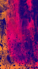 Abstract dirty grunge pink purple and orange grain texture with background, dirt distressed overlay for vintage style. dust frame 9:16