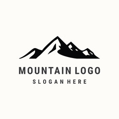 Mountain logo template vector illustration design