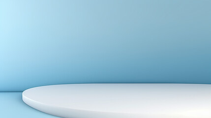 Obraz na płótnie Canvas Minimal abstract light blue background for the product