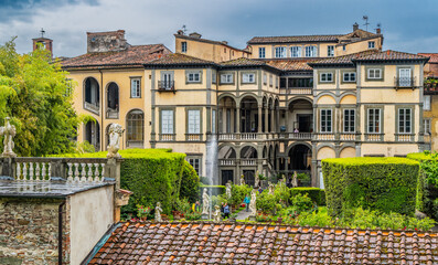 Palazzo Pfanner seen from tha Walls of Lucca, Italy