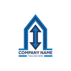 Three Housing 3 logo. Modern, simple, unique.