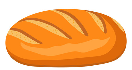 Freshly baked loaf of bread, pastry and nutrition