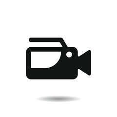 Camera icon vector illustration. Camcorder on isolated background. Video sign concept.