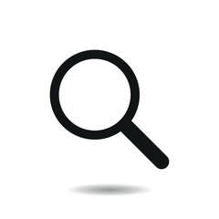 Loupe icon vector illustration. Magnifying glass on isolated background. Magnifier search sign concept.