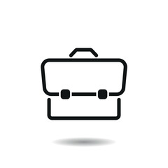 Briefcase icon vector illustration. Suitcase on isolated background. Business sign concept.