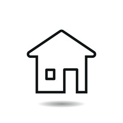 House icon vector illustration. Icon home on isolated background. Building sign concept.