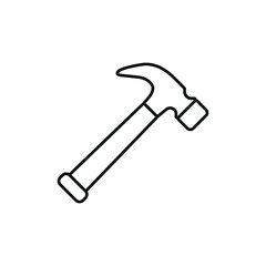 Hammer icon vector illustration. Symbol hammer on isolated background. Construction sign concept.