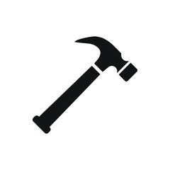 Hammer icon vector illustration. Symbol hammer on isolated background. Construction sign concept.