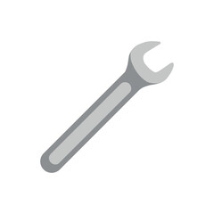Spanner icon vector illustration. Symbol wrench on isolated background. Construction sign concept.