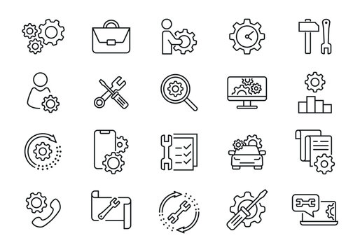 Repair icon vector illustration. Symbol gear on isolated background. Support sign concept.