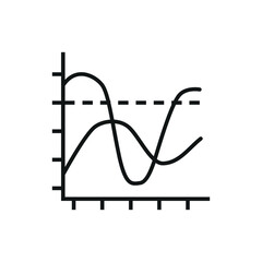 Diagram icon vector illustration. Analysis icon on isolated background. Statistics sign concept.