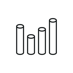 Diagram icon vector illustration. Analysis icon on isolated background. Statistics sign concept.
