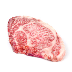 raw meat isolated on a white background