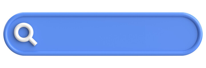 Obraz premium Search field. Search bar. 3D illustration.