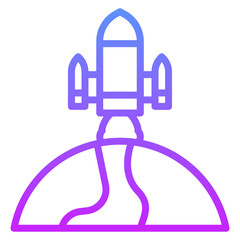 Rocket Earth Icon