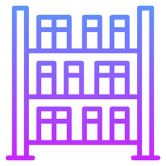 Library Shelves Icon