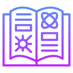 Chemistry Open Book Icon