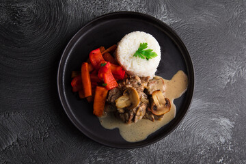 Lomo strogonoff beef stroganov  meat rusia russian food comfort food simple dish