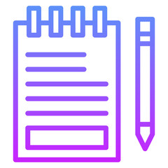 Fototapeta premium Notes Icon