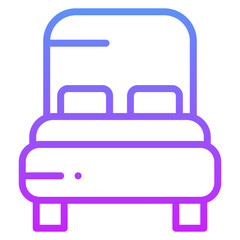 Double Bed Icon