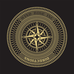 Ancient seal with wind rose symbol © longquattro