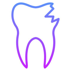 Broken Tooth Icon