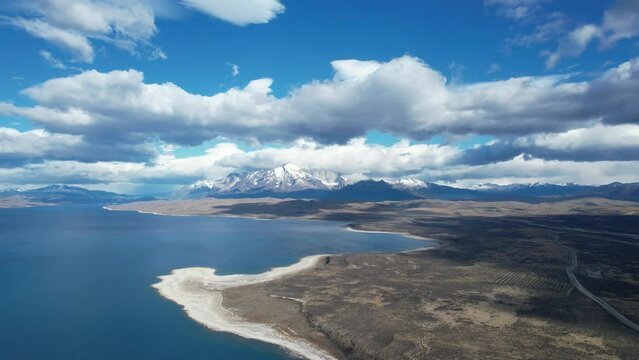 Drone flight in Patagonia - Chile Del Torro