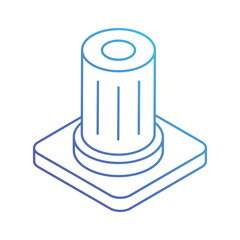 History icon, vector stock illustration.