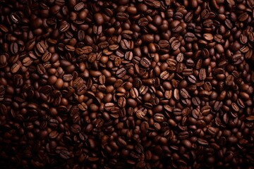 Fototapeta premium Fresh roasted coffee beans background