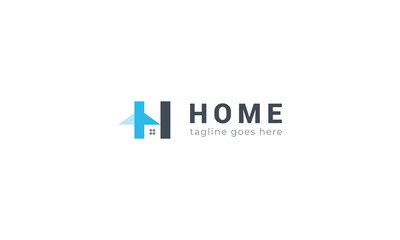 Letter H creative home logo