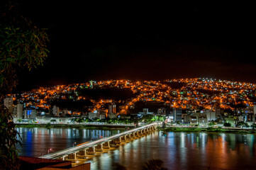Fototapeta premium night photo of part of the city of Colatina - Espírito Santo - Brazil.