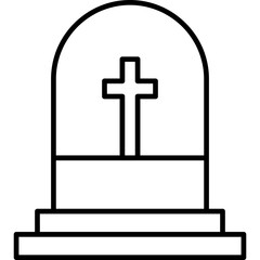 Obraz premium Grave Icon
