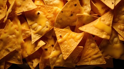 nachos with cheese dip